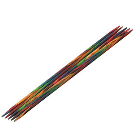 Lana Grossa Strumpfstricknadel Design-Holz Multicolor St. 3,25/15cm 