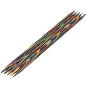 Lana Grossa Strumpfstricknadel Design-Holz Multicolor St. 3,5/15cm