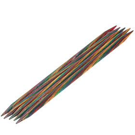 Lana Grossa Strumpfstricknadel Design-Holz Multicolor St. 8,0/20cm 