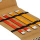 Lana Grossa  Strumpfstricknadel-Set Aluminium Rainbow 15cm (Braun)