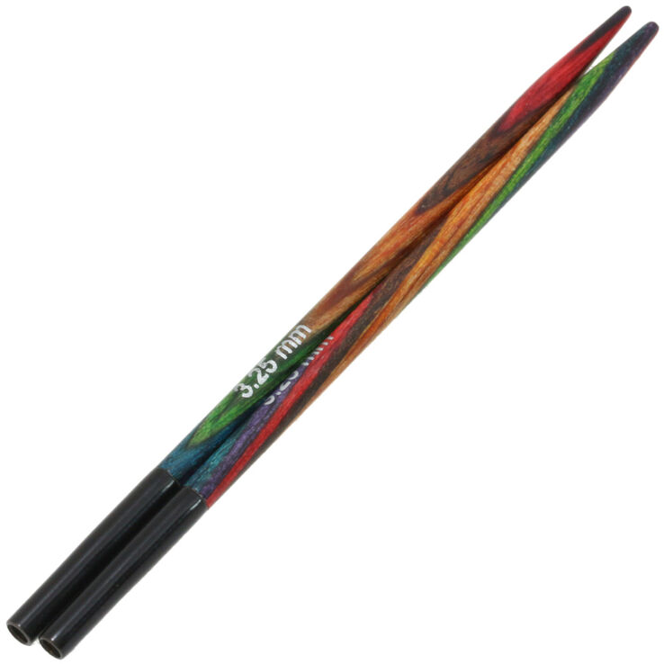 Lana Grossa Nadelspitzen Vario Design-Holz Multicolor St. 3,25 kurz