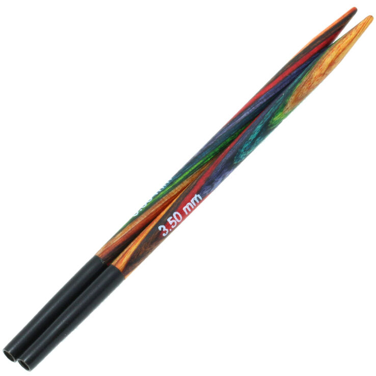 Lana Grossa Nadelspitzen Vario Design-Holz Multicolor St. 3,5 kurz