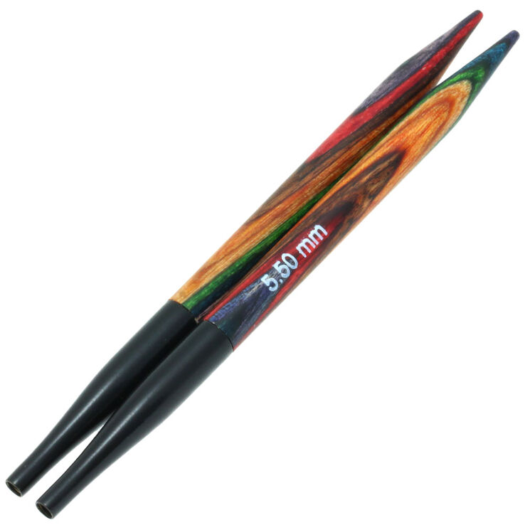 Lana Grossa Nadelspitzen Vario Design-Holz Multicolor St. 5,5 kurz