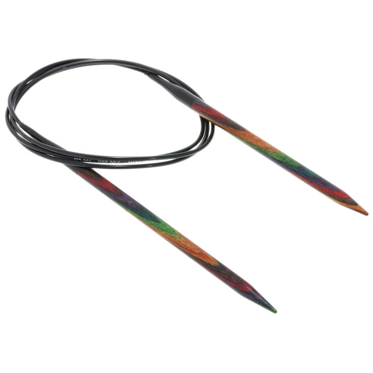 Lana Grossa Rundstricknadel Design-Holz Multicolor St. 5,0/100cm