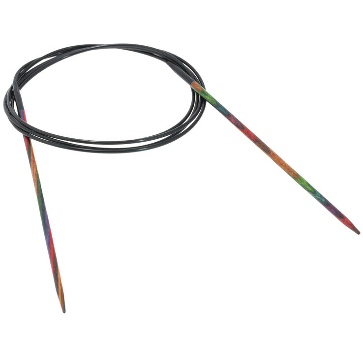 Lana Grossa Rundstricknadel Design-Holz Multicolor St. 2,5/120cm