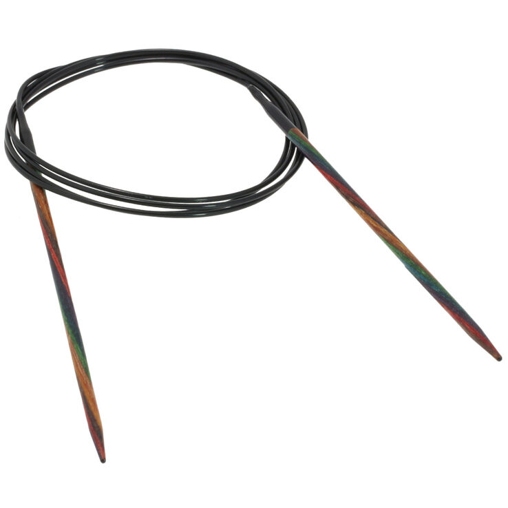 Lana Grossa Rundstricknadel Design-Holz Multicolor St. 3,0/120cm