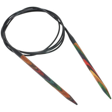 Lana Grossa Rundstricknadel Design-Holz Multicolor St. 5,5/120cm