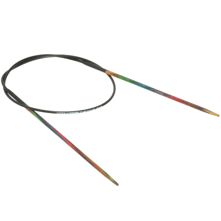 Lana Grossa Rundstricknadel Design-Holz Multicolor St. 2,0/40cm