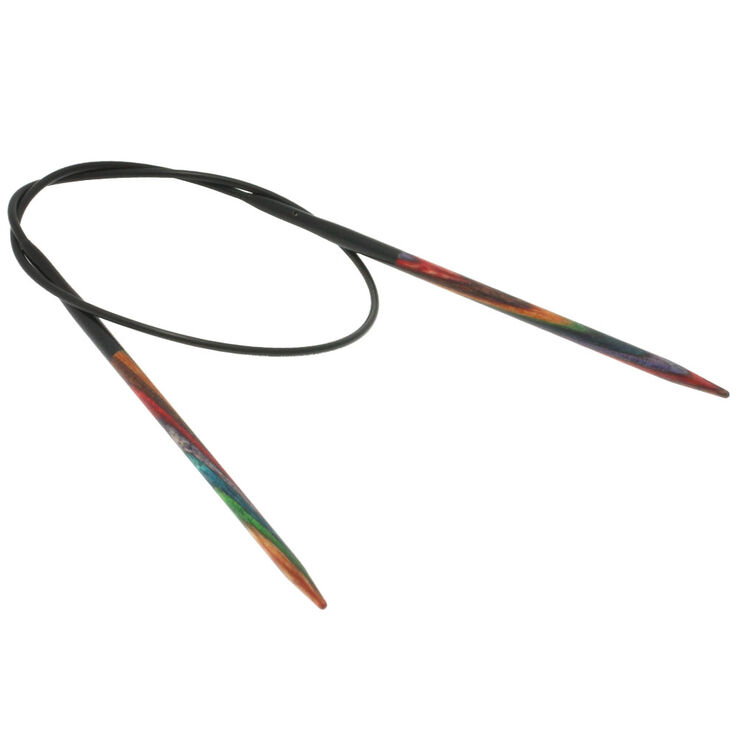 Lana Grossa Rundstricknadel Design-Holz Multicolor St. 3,0/40cm