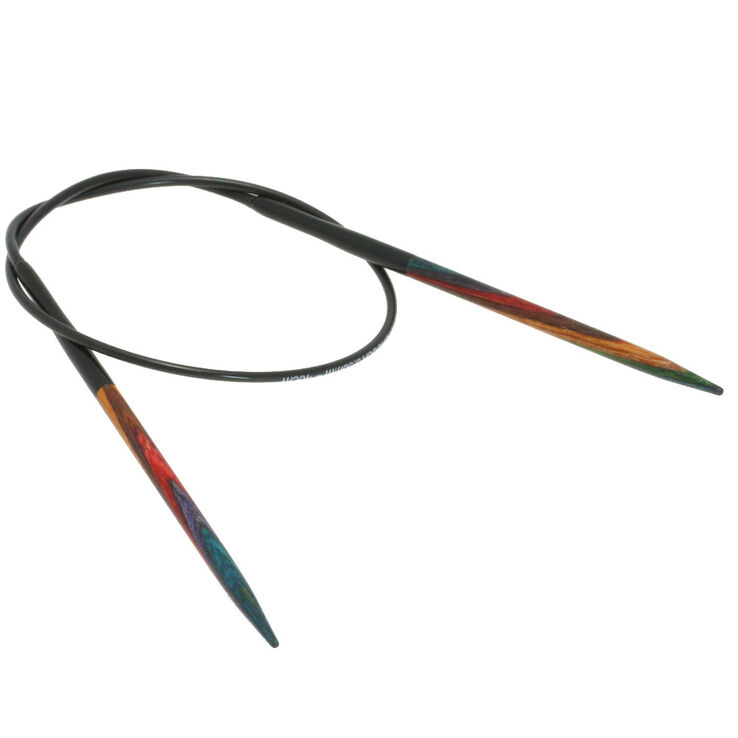 Lana Grossa Rundstricknadel Design-Holz Multicolor St. 4,0/40cm