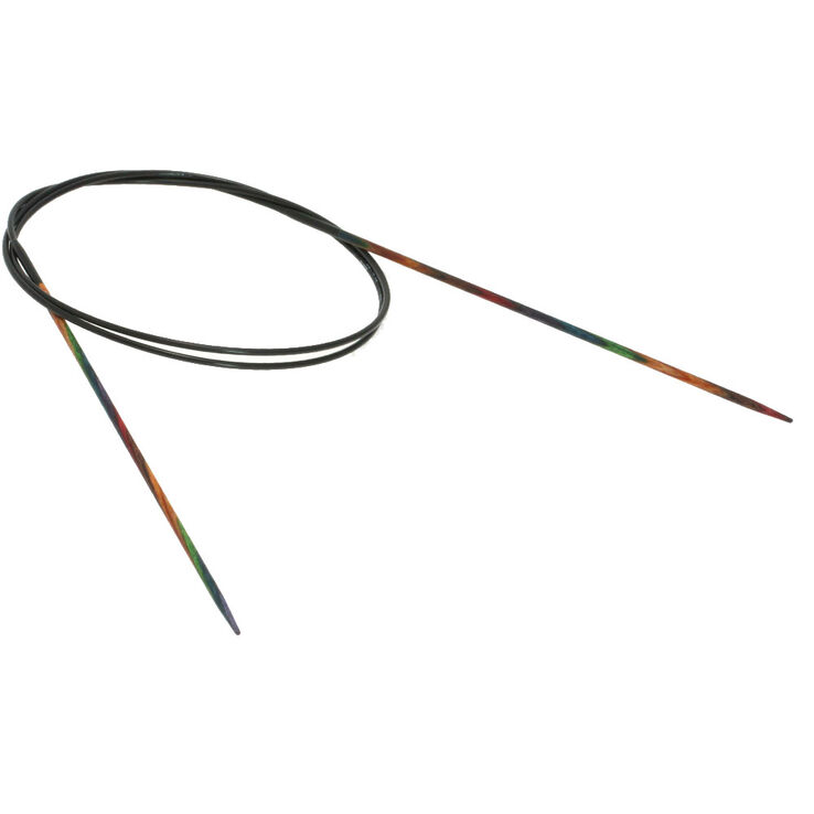 Lana Grossa Rundstricknadel Design-Holz Multicolor St. 2,0/80cm