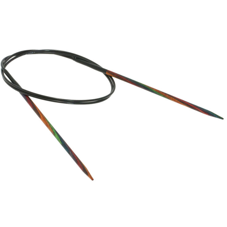 Lana Grossa Rundstricknadel Design-Holz Multicolor St. 3,75/80cm