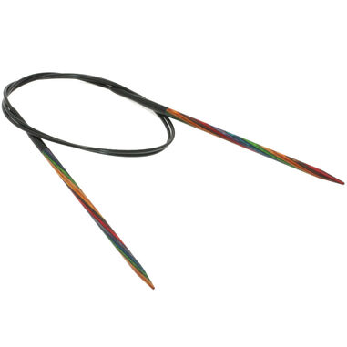 Lana Grossa Rundstricknadel Design-Holz Multicolor St. 4,0/80cm