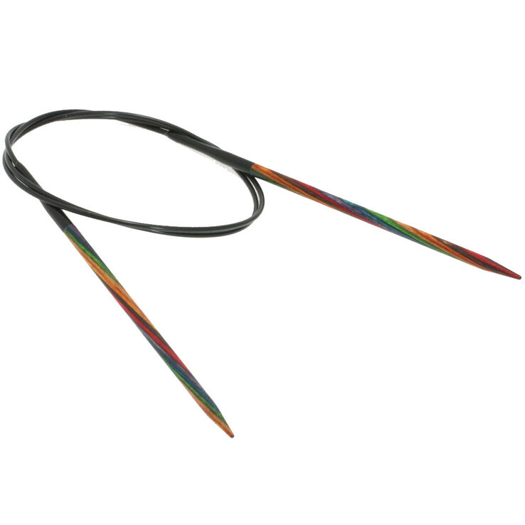 Lana Grossa Rundstricknadel Design-Holz Multicolor St. 4,0/80cm