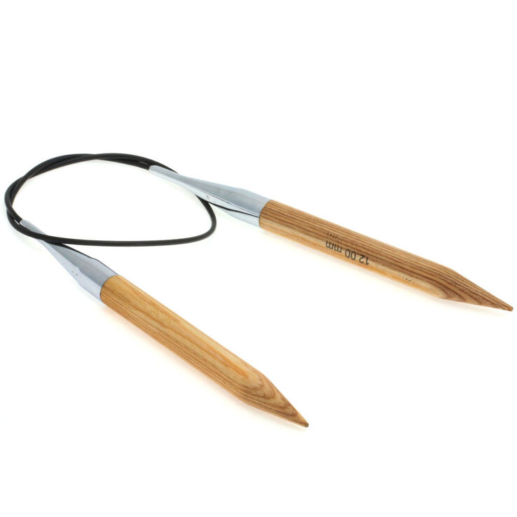 Lana Grossa Rundstricknadel Design-Holz Natur St. 12,0/60cm