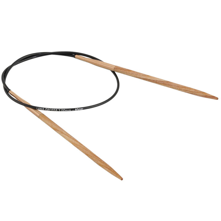 Lana Grossa Rundstricknadel Design-Holz Signal St. 3,0/40cm