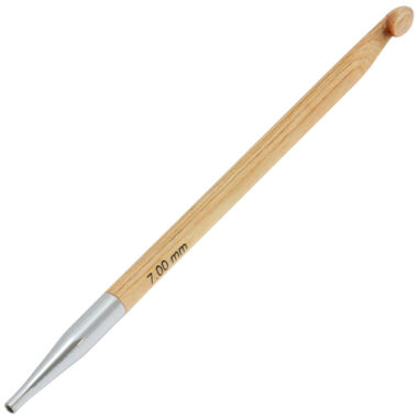 Lana Grossa Tunesische Häkelnadel Design-Holz St. 7,0