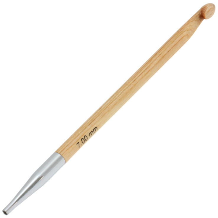 Lana Grossa Tunesische Häkelnadel Design-Holz St. 7,0
