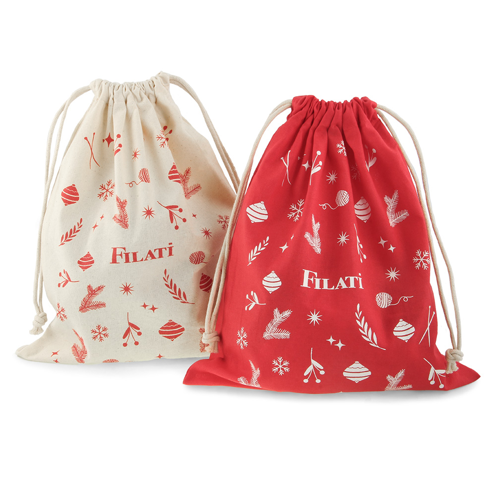 Lana Grossa Christmas Stoffbeutel-Set 