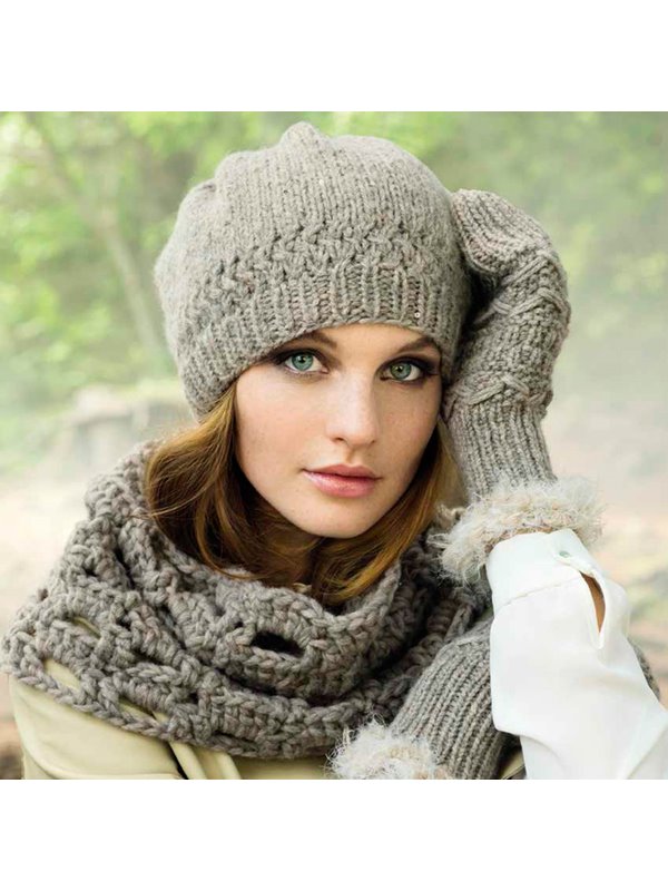 Lana Grossa MÜTZE Alta Moda Alpaca/Lace Paillettes