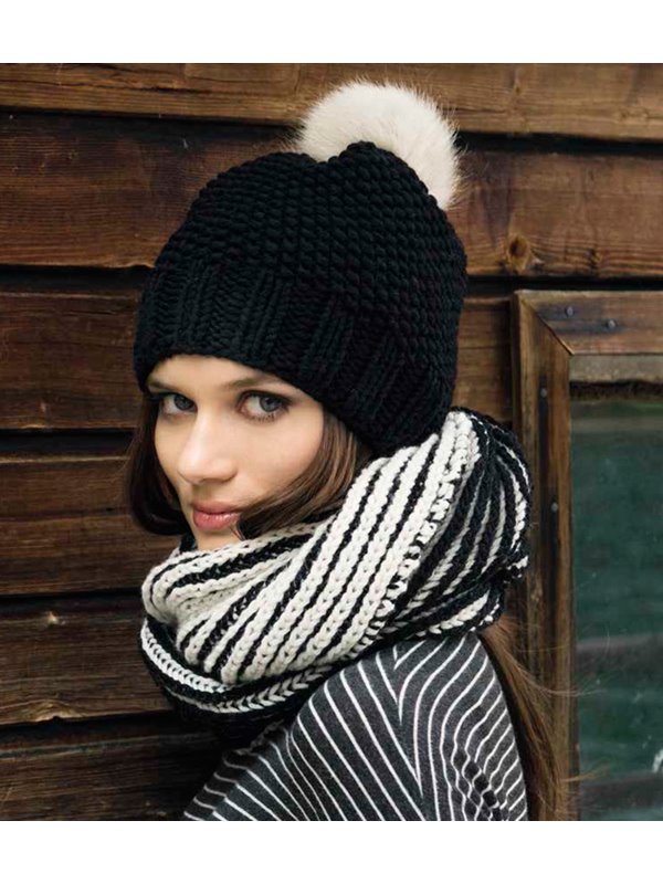 Lana Grossa MÜTZE IM PERLMUSTER Mille II