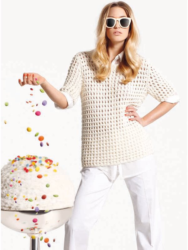 Lana Grossa NETZPULLI Cashsilk