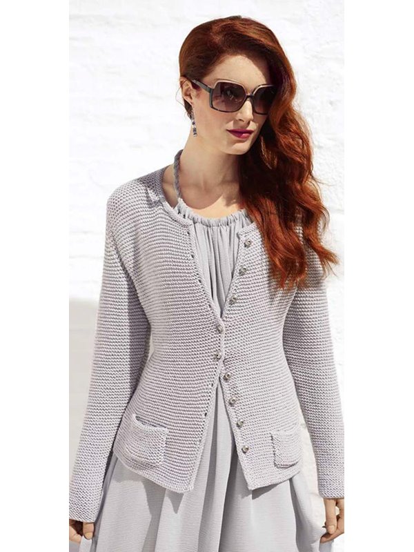 Lana Grossa SILBERGRAUE JACKE Oro