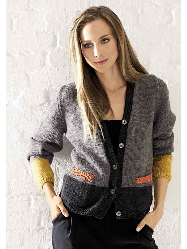 Lana Grossa JACKE MIT TASCHEN Cool Wool Big