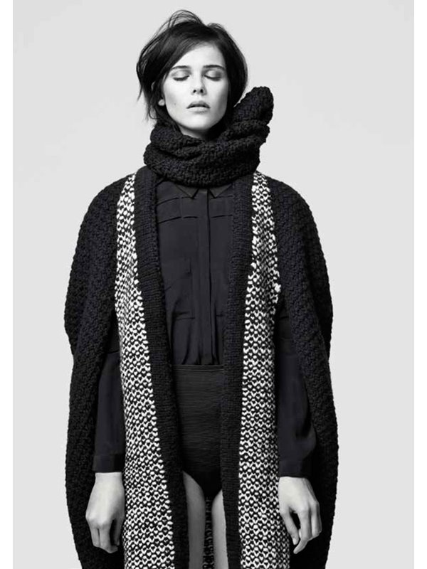 Lana Grossa CAPE MIT PERL-/WEBMUSTER Merino Air/Lace lux