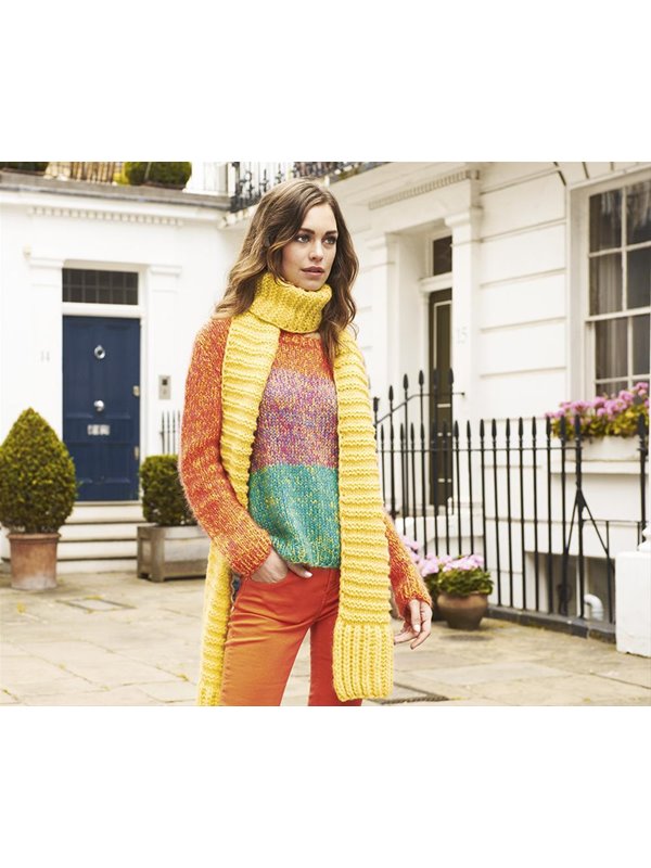 Lana Grossa PULLI MIT RIPPENBLENDE Tiffany