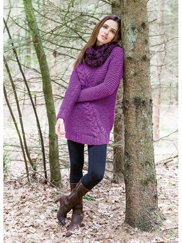 Lana Grossa PULLI MIT SCHRÄGEM ZOPF Garzato Baby