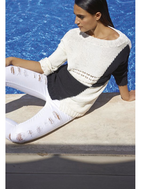 Lana Grossa PULLI MIT FARBFLÄCHEN Nobile