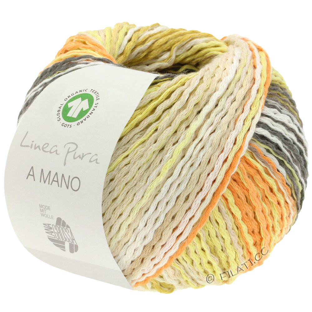 Wolle Kreativ A  Mano Gots Lana Grossa 24 puderrosa/lachs/orange 50 g Fb 