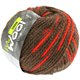 Lana Grossa CHAIN (McWool) | 004-Dunkelbraun/Neonorange