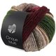 Lana Grossa CINQUE MULTI | 23-Dunkelgrün/Schwarz/Camel/Weinrot/Graugrün/Pfirsich/Weiß/Dunkelbraun meliert