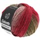 Lana Grossa COLORATO | 004-Grün/Taupe/Brombeer/Burgund/Dunkelrot