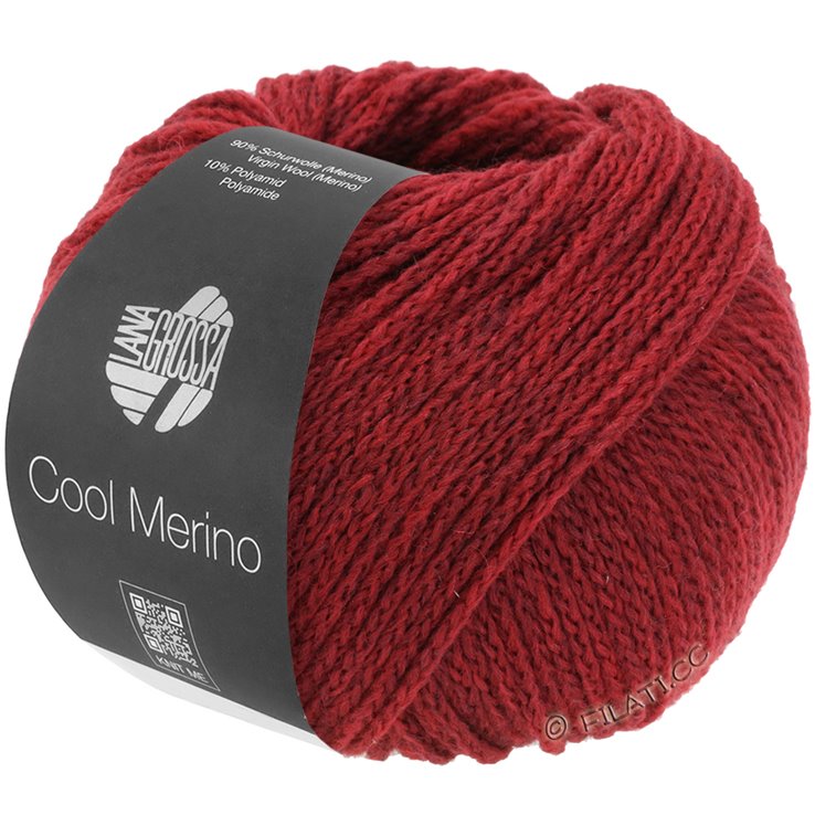 Lana Grossa COOL MERINO | 001-Dunkelrot