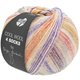Lana Grossa COOL WOOL 4 SOCKS PRINT | 7762-Khaki/Natur/Rosa/Antikviolett/Lila/Hellgrau/Senfgelb/Taupe/Hellrot