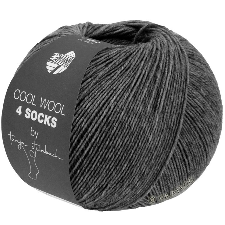 Lana Grossa COOL WOOL 4 SOCKS | 7707-Anthrazit