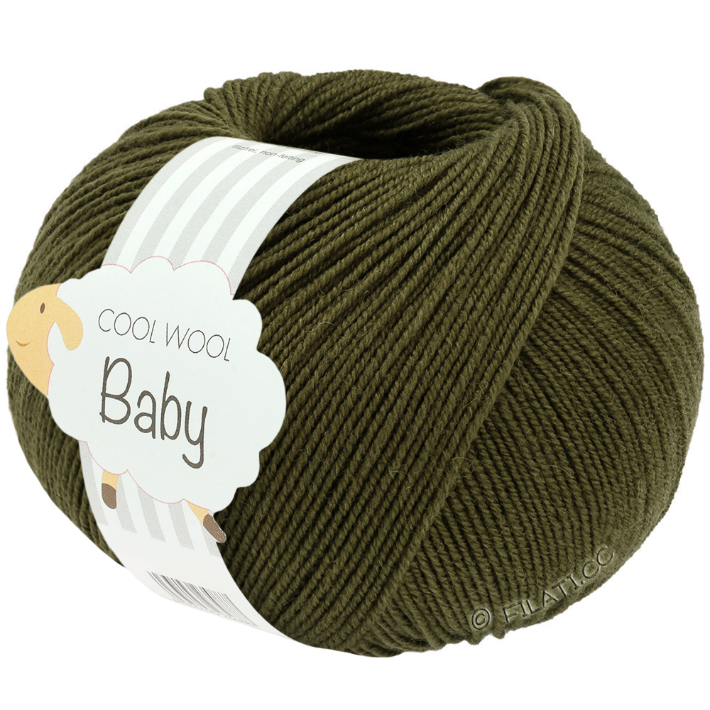 Lana Grossa COOL WOOL Baby Uni/Print 50g | 349-Waldgrün
