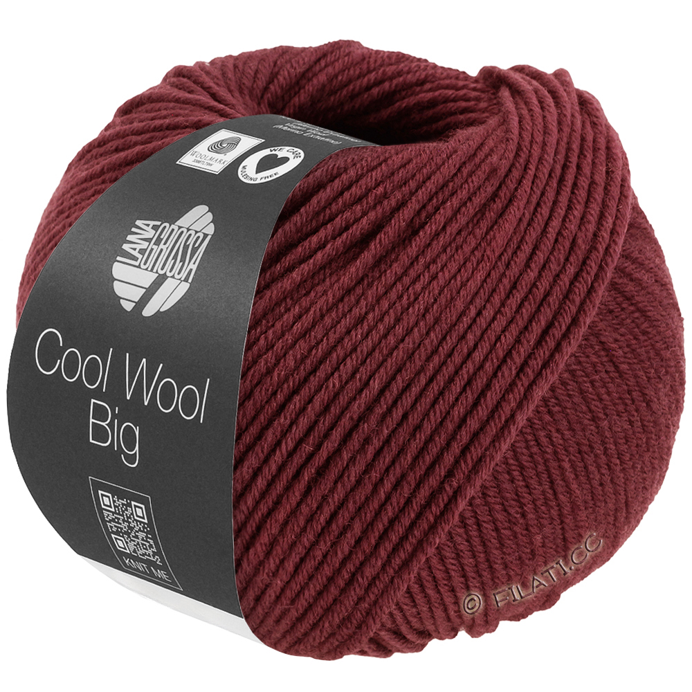 Lana Grossa COOL WOOL Big Mélange (We Care) | 1700-Weinrot meliert