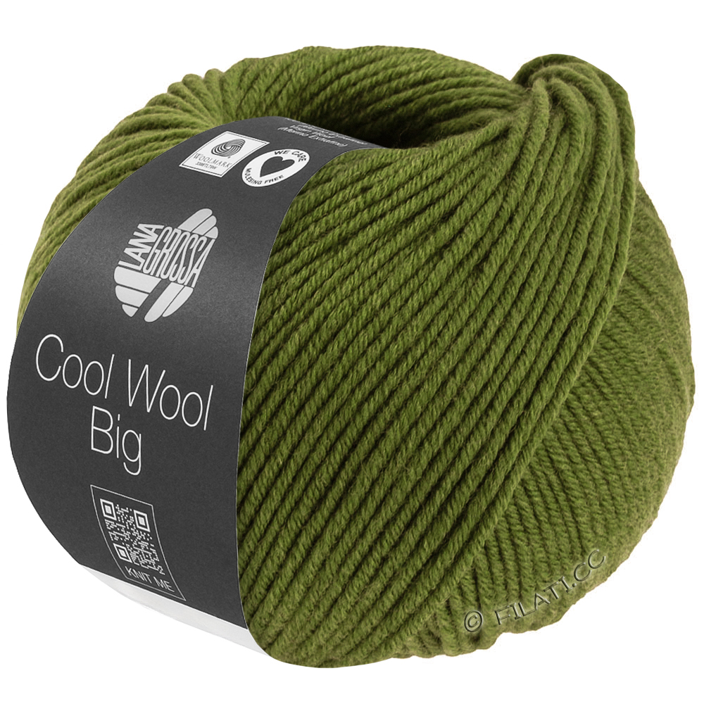 Lana Grossa COOL WOOL Big Mélange (We Care) | 1706-Oliv meliert