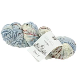 Lana Grossa COOL WOOL  Hand-dyed | 107-Eisblau/Grau/Weiß/Pink/Dunkelgrau