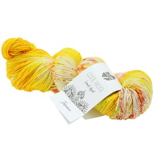 Lana Grossa COOL WOOL  Hand-dyed | 108-Gelb/Creme/Fuchsia/Oliv