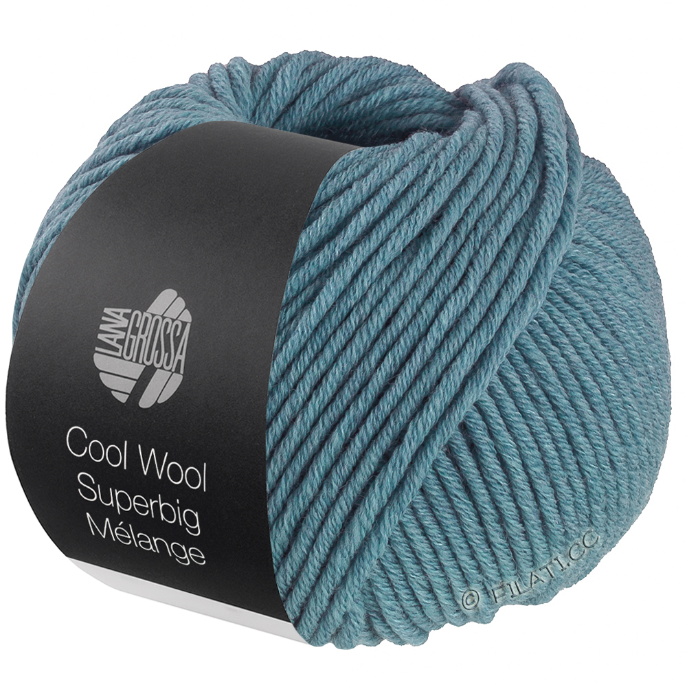 Lana Grossa COOL WOOL Superbig Mélange | 227-Taubenblau meliert