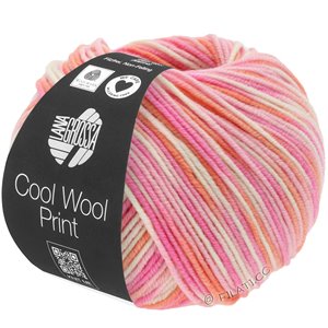 Lana Grossa COOL WOOL  Print | 726-Rosa/Pink/Koralle/Ecru