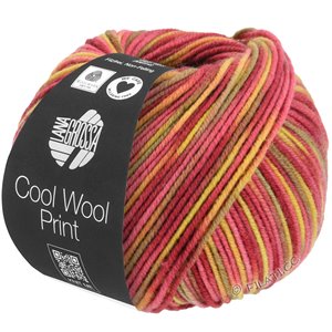 Lana Grossa COOL WOOL  Print | 825-Gelb/Orange/Camel/Nougat/Rot/Dunkelrot