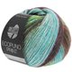 Lana Grossa ECOPUNO Print | 205-Türkis/Mint/Dunkelbraun/Gelbgrün/Taupe