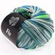 Lana Grossa FLU | 14-Grüngrau/Petrol/Rohweiß/Neongrün