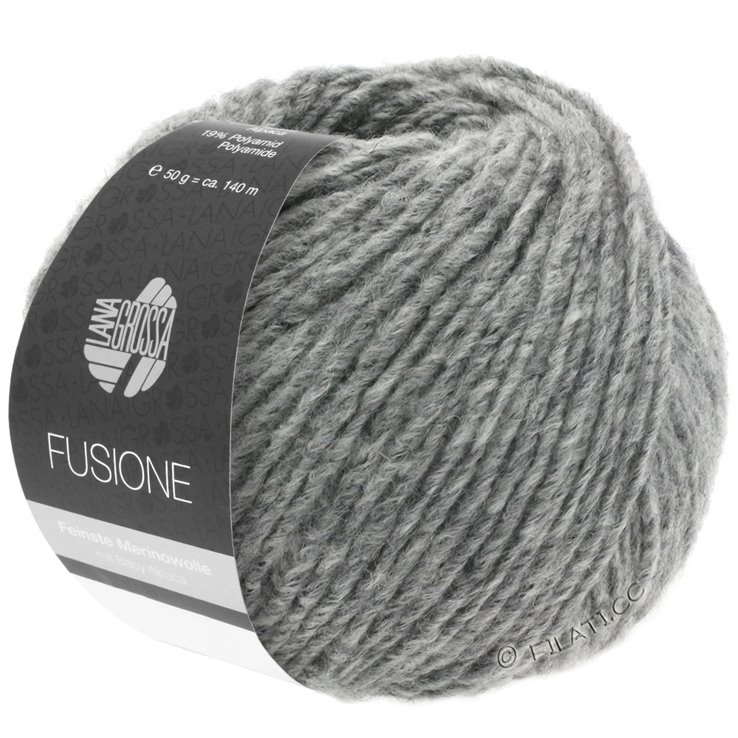 Lana Grossa FUSIONE | 01-Hellgrau meliert